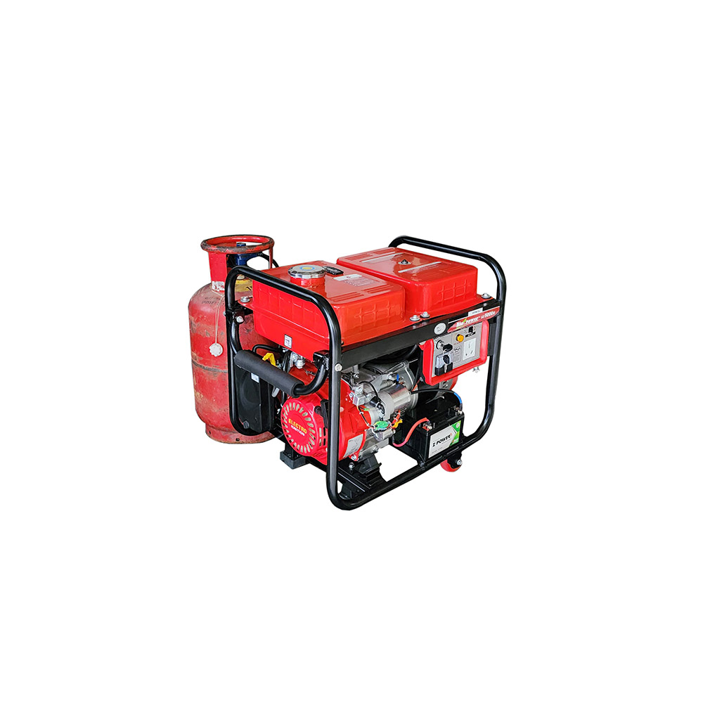 5 KVA LPG Generator , Petrol & LPG RUN, Model GE-5000R-LPG